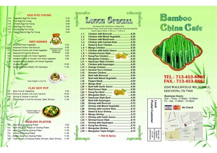 Bamboo China Cafe Asian Fusion in Houston